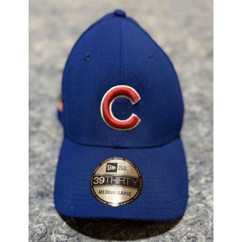 New Era 39THIRTY CHICAGO CUBS Baseball Hat Cap MEDIUM- LARGE Embroidered‎ NEW